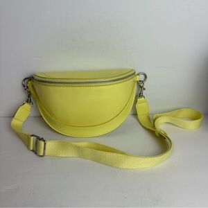 Universal Thread Belt Crossbody Bag Yellow Adjustable Strap 55" Unisex Pocket